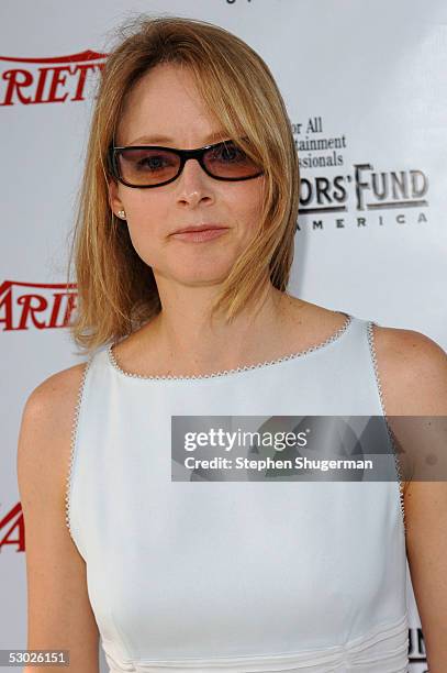 Actress Jodie Foster attends The 2005 Tony Awards Party & "The Julie Harris Award", which honored Stockard Channing, at the Skirball Center on June...