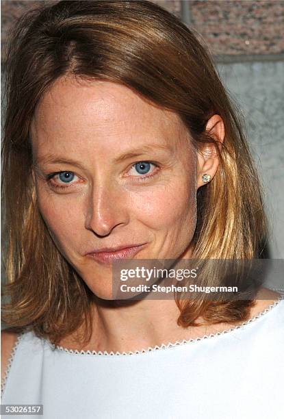 Actress Jodie Foster attends The 2005 Tony Awards Party & "The Julie Harris Award", which honored Stockard Channing, at the Skirball Center on June...