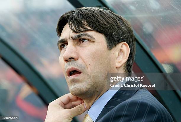 Head coach Victor Piturca of Romania during the world championships qualification match between Netherlands and Romania on June 4, 2005 in Rotterdam,...