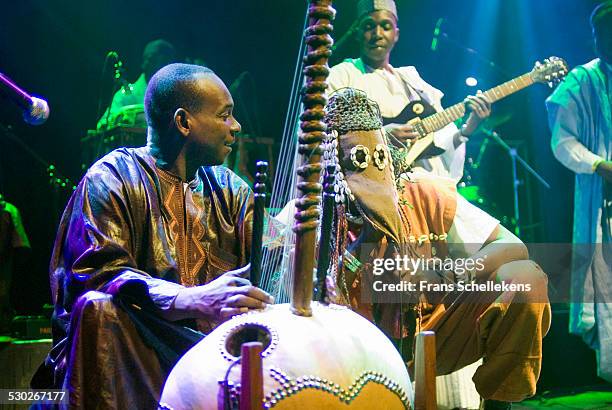 Malian kora player Toumani Diabate performs at the Paradiso on October 27th 2006 in Amsterdam, Netherlands.