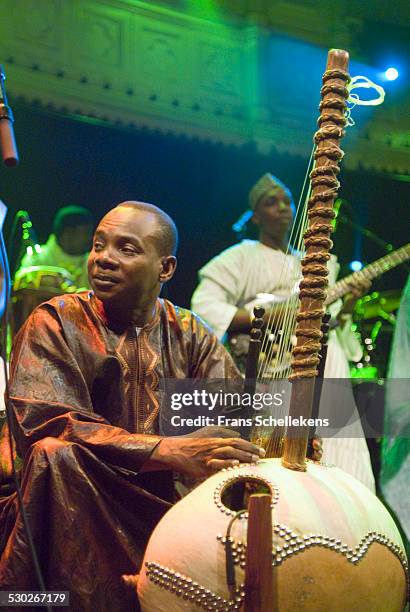 Malian kora player Toumani Diabate performs at the Paradiso on October 27th 2006 in Amsterdam, Netherlands.