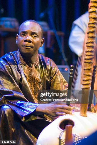 Malian kora player Toumani Diabate performs at the Paradiso on October 27th 2006 in Amsterdam, Netherlands.