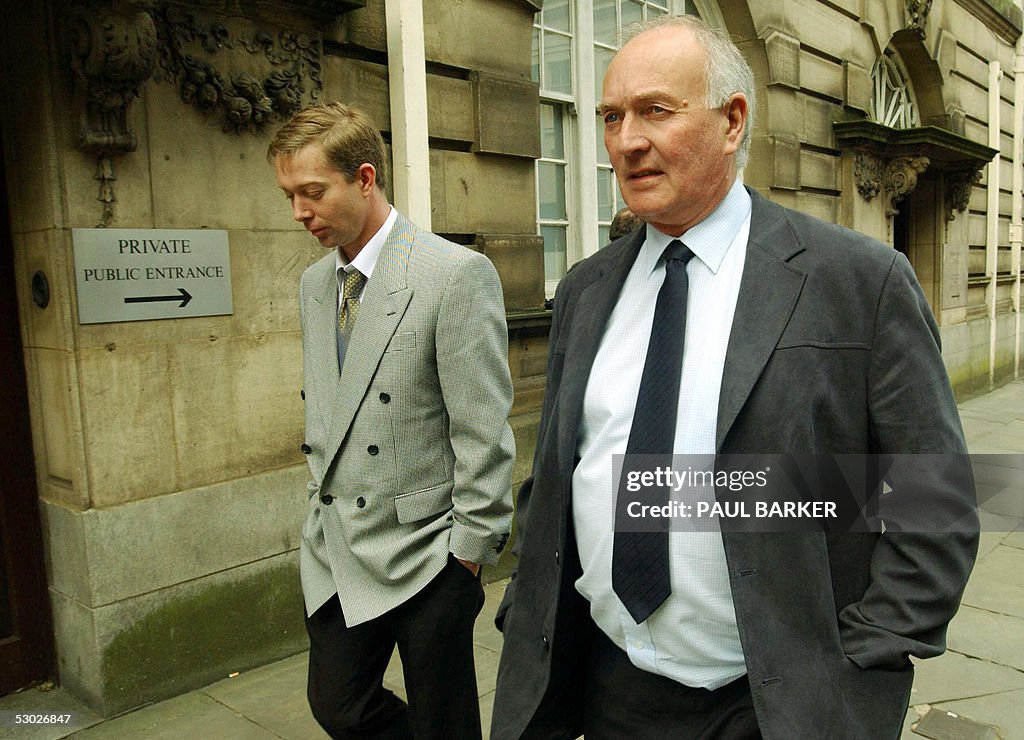 David Eden, jr and David Eden, Sr, leave Preston Crown Court in... News ...