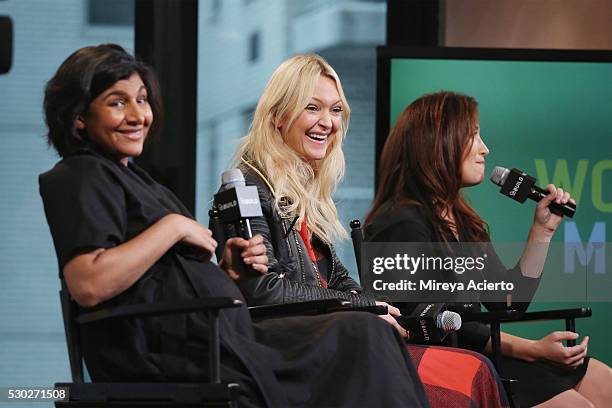 Shazi Visram, Zanna Roberts Rassi and Randi Zuckerberg discuss being a working mother at AOL Build Speaker Series with author Alicia Ybarbo on May...