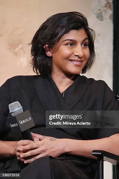 Founder and CEO of Happy Family, Shazi Visram discusses being a working mother at AOL Build Speaker Series with author Alicia Ybarbo on May 10, 2016...