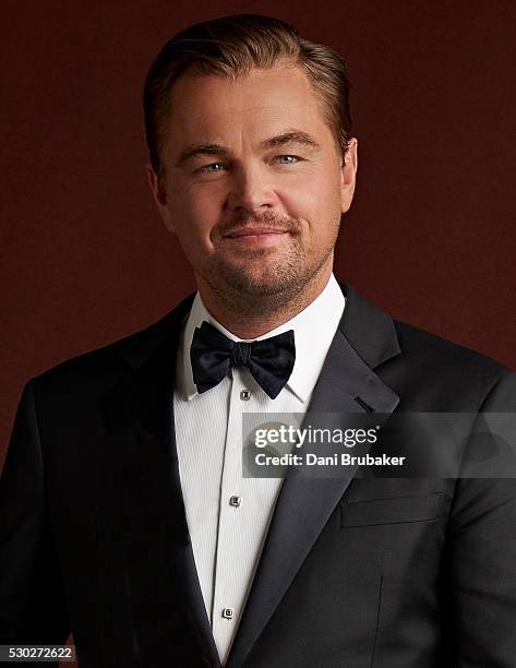 Actor Leonardo DiCaprio is photographed for People.com on January 30, 2016 in Los Angeles, California.