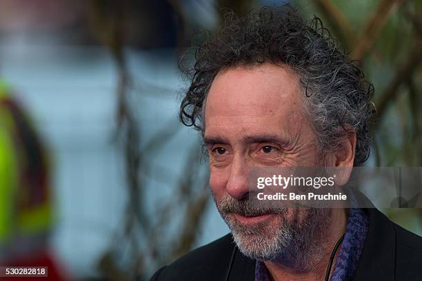 Tim Burton attends the European Premiere of "Alice Through The Looking Glass" at Odeon Leicester Square on May 10, 2016 in London, England.