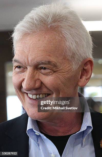 Russian billionaire and businessman Gennady Timchenko attends the opening of the chess school for children n Sochi, Russia, May 2016.