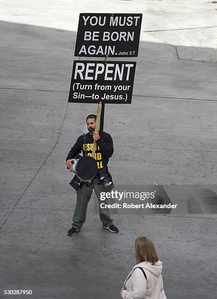 Preaching Sign Repent Signs Photos and Premium High Res Pictures - Getty Images