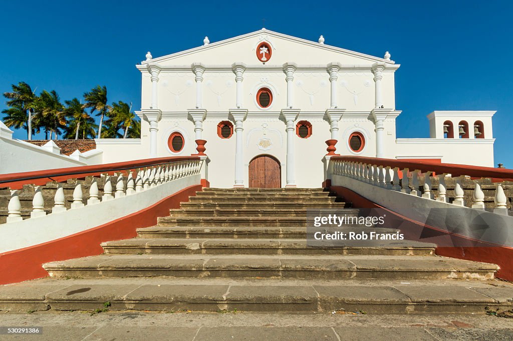 Famous facade of the Museum & Convent of San Francisco dating from 1529, the oldest church in Central America, Granada, Nicaragua, Central America