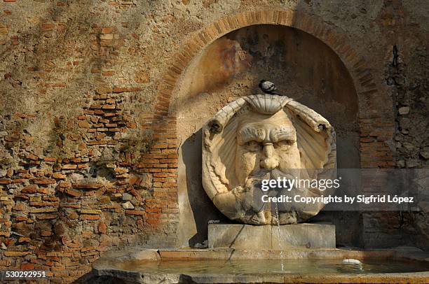 fountain in aventino - aventino stock pictures, royalty-free photos & images