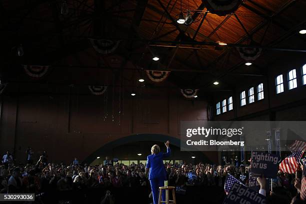 Hillary Clinton, former Secretary of State and 2016 Democratic presidential candidate, speaks during a campaign event in Louisville, Kentucky, U.S.,...