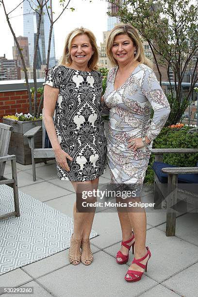Debra Halpert and Jacky Teplitzky attend Hamptons Magazine, Author Steven Gaines, And The Jacky Teplitzky Team Celebrate The Sky's The Limit at The...