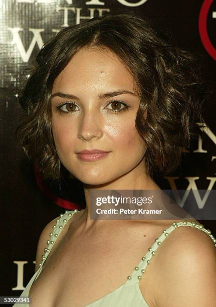 Actress Rachael Leigh Cook attends the premiere of "Into the West" at the Museum of Natural History on June 6, 2005 in New York City.