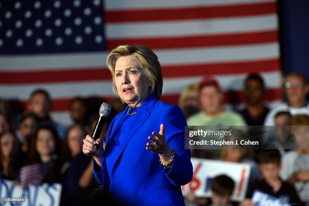 Hillary Clinton Campaigns In Louisville, Kentucky