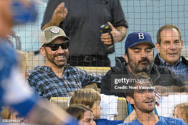Jimmy Kimmel attends a baseball game between the New York Mets and the Los Angeles Dodgers at Dodger Stadium on May 10, 2016 in Los Angeles,...
