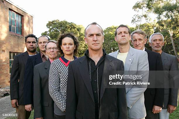 Playing the main political characters actors Wayne Blair , Russell Dykstra , Russell Kiefel, Raplh Cotterrill , Leah Purcell , Greg Stone , Rhys...