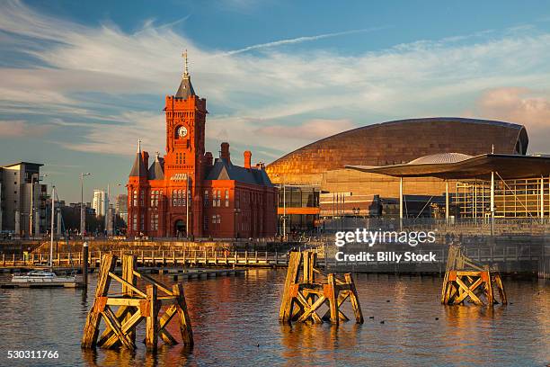 cardiff bay, cardiff, wales, united kingdom, europe - cardiff bay stock pictures, royalty-free photos & images