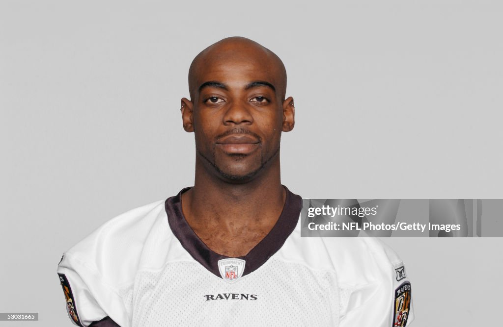 Calvin Raphile Calvin Carlyle of the Baltimore Ravens poses for his 2005 NFL... News ...