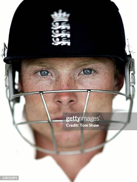 Ian Bell of Warwickshire and England poses for a portrait at the Edgbaston Cricket Ground on June 7, 2005 in Birmingham, England.