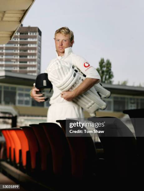 Ian Bell of Warwickshire and England poses for a portrait at the Edgbaston Cricket Ground on June 7, 2005 in Birmingham, England.