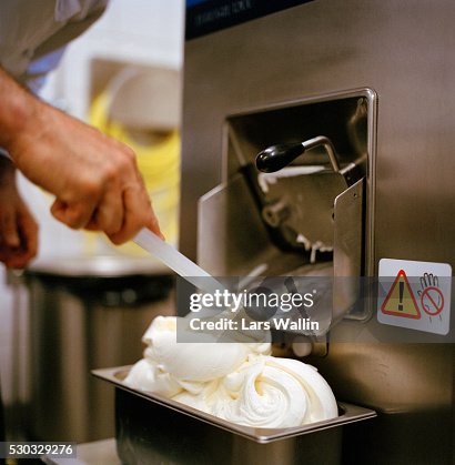 An ice-cream maker An ice-cream maker