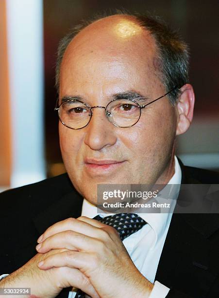 Dr Gregor Gysi, former chairman of the communist Party of Democratic Socialism and candidate for the upcoming early National election in Germany,...