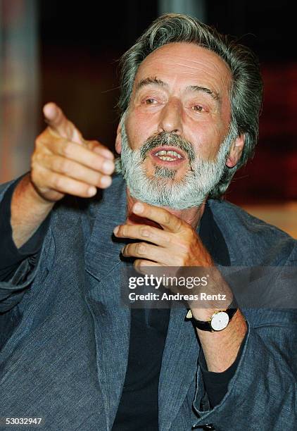 Helmut Dietl, Regisseur, attend the Johannes B. Kerner Show on June 07, 2005 in Hamburg, Germany