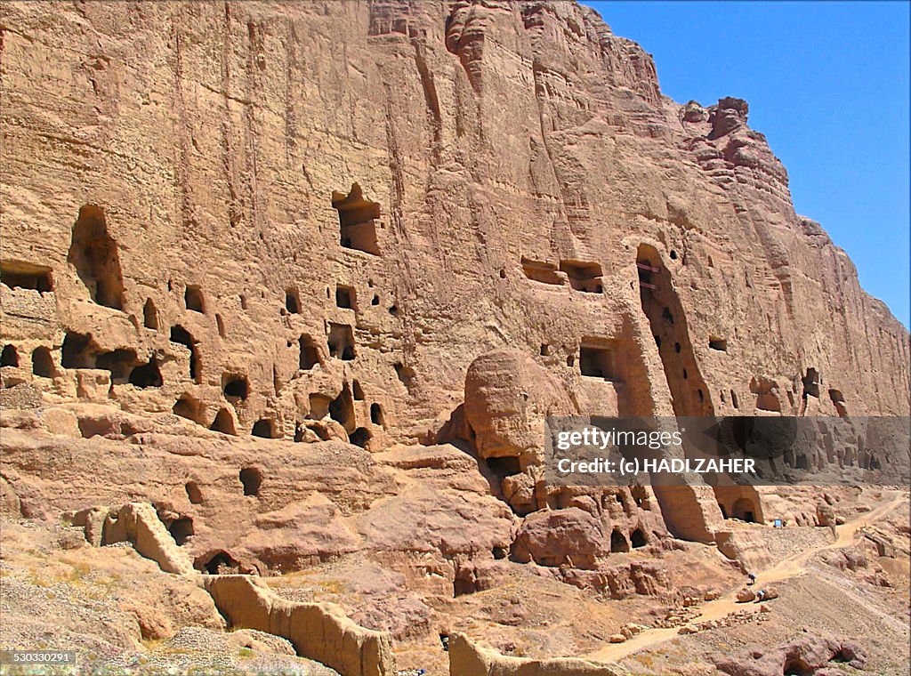 Buddhas of Bamiyan Cliffside