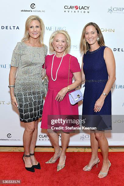 Jill Olofson, Maidee Kirkeby and Amanda Hunt attend CHIPS Luncheon Featuring St. John at Beverly Hills Hotel on May 10, 2016 in Beverly Hills,...