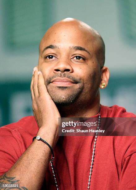 Damon Dash watches the Hip-Hop Summit on Financial Empowerment held at the Washington Convention Center June 7, 2005 in Washington DC. The event,...