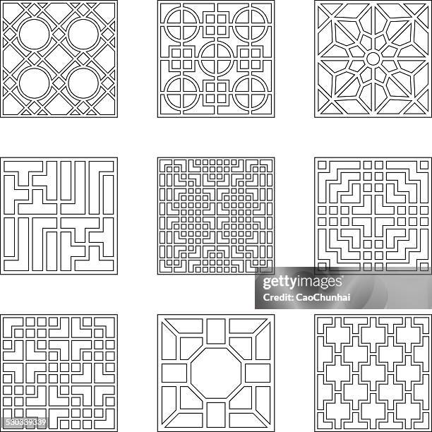 Block China Patterns Square Patterns Collection Of China Style High-Res Vector Graphic ...