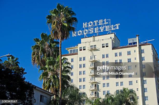 hotel roosevelt - hollywood boulevard photos et images de collection