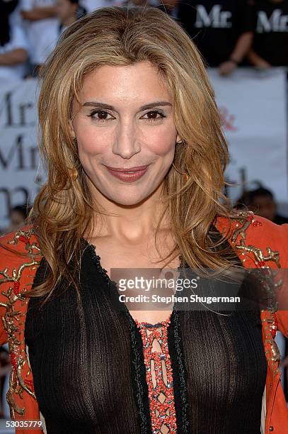 Actress Jo Champa arrives at the premiere of "Mr. And Mrs. Smith" at the Mann Village Theater on June 7, 2005 in Westwood, California.