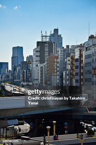 Elevated road and footbridge Elevated road and footbridge