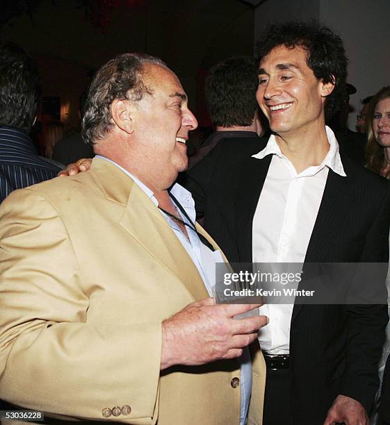 New Regency's David Matalon and director Doug Liman pose at the afterparty for the premiere of 20th Century Fox's "Mr. And Mrs. Smith" at the Armand...