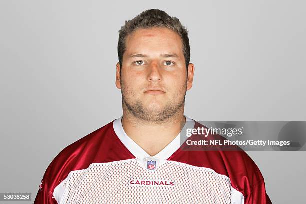 Nick Leckey of the Arizona Cardinals poses for his 2005 NFL headshot at photo day in Tempe, Arizona.