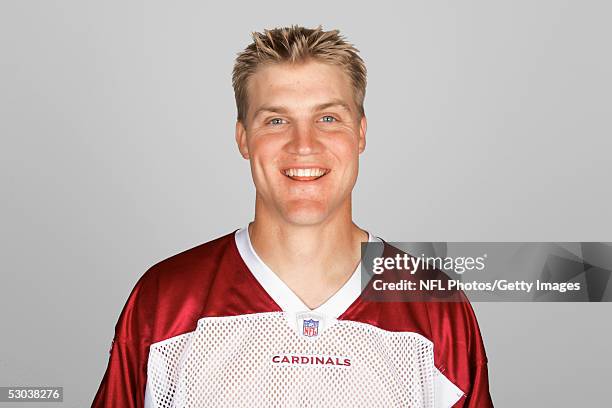 Josh McCown of the Arizona Cardinals poses for his 2005 NFL headshot at photo day in Tempe, Arizona.