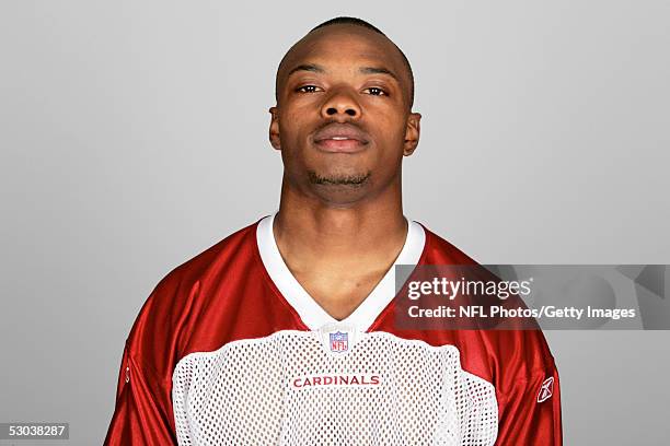 Lamont Reid of the Arizona Cardinals poses for his 2005 NFL headshot at photo day in Tempe, Arizona.