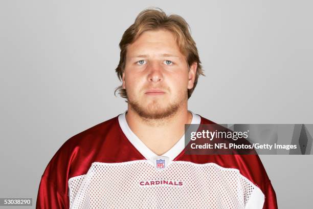 Alan Reuber of the Arizona Cardinals poses for his 2005 NFL headshot at photo day in Tempe, Arizona.