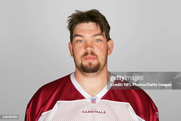 Jim Newton of the Arizona Cardinals poses for his 2005 NFL headshot at photo day in Tempe, Arizona.