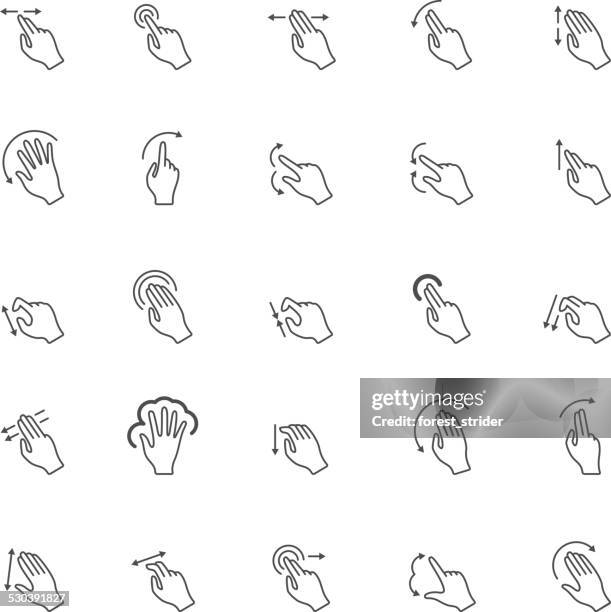 touch gesten icons - smart card stock-grafiken, -clipart, -cartoons und -symbole
