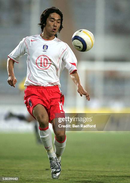 Chu Young Park of South Korea during the Group A 2006 World Cup Qualifying match between Kuwait and South Korea on June 8, 2005 at the Peace and...