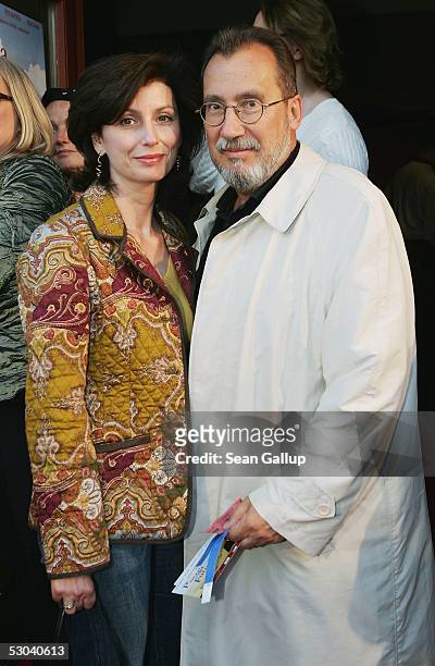 Actress Marijam Agischewa and her husband Georg Alexander arrive for the Berlin premiere of "Playa del Futuro" June 8, 2005 in Berlin, Germany.