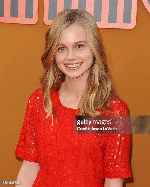 Actress Angourie Rice attends the premiere of "The Nice Guys" at TCL Chinese Theatre on May 10, 2016 in Hollywood, California.