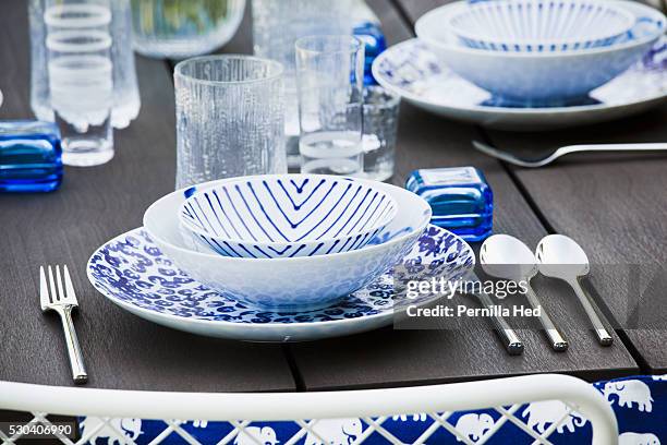 a well-laid table - table setting design scandinavian bildbanksfoton och bilder