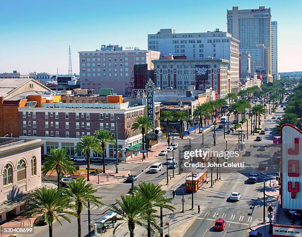 canal street, new orleans, louisiana - new orleans stock-fotos und bilder