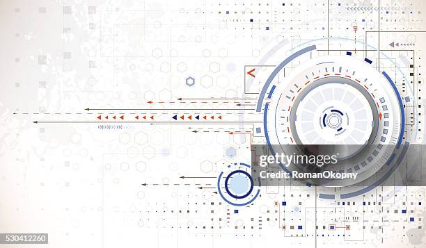 tech background - science technology engineering art stock illustrations