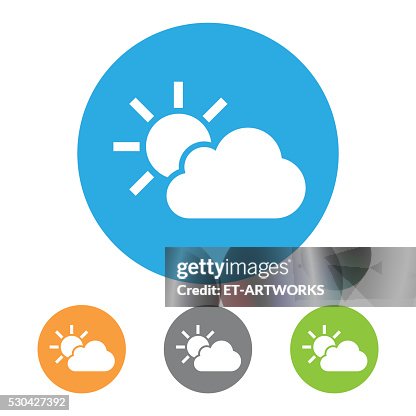 Sun Cloud Icon Sun Cloud Icon