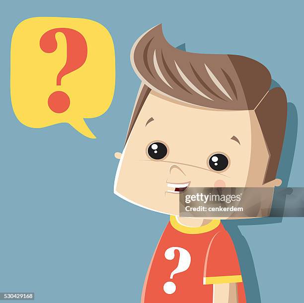 asking little boy - baby creativity ideas stock illustrations